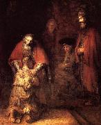 REMBRANDT Harmenszoon van Rijn The Return of the Prodigal Son oil painting reproduction
